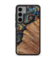Galaxy S24 Plus Wood Phone Case - Levar (Teal & Gold, 800695)