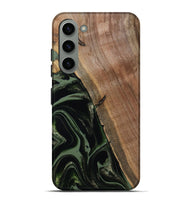 Galaxy S23 Plus Wood Live Edge Phone Case - Josh (Green, 800716)
