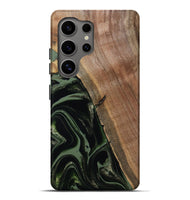 Galaxy S25 Ultra Wood Live Edge Phone Case - Josh (Green, 800716)