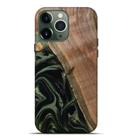 iPhone 13 Pro Max Wood Live Edge Phone Case - Josh (Green, 800716)