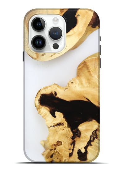 iPhone 15 Pro Max Wood Live Edge Phone Case - Ares (Clear, 800728)