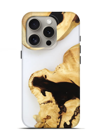 iPhone 16 Pro Wood Live Edge Phone Case - Ares (Clear, 800728)