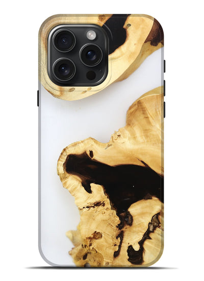 iPhone 16 Pro Max Wood Live Edge Phone Case - Ares (Clear, 800728)