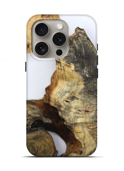 iPhone 16 Pro Wood Live Edge Phone Case - Noreen (Clear, 800729)