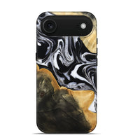 iPhone 17 Air Wood Live Edge Phone Case - Haley (Black & White, 800730)