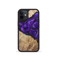 iPhone 12 mini Wood Phone Case - Price (Purple, 800739)