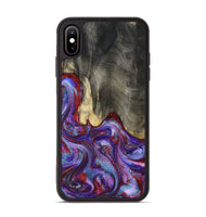 iPhone Xs Max Wood Phone Case - Lyric (Purple, 800740)