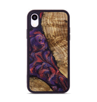 iPhone Xr Wood Phone Case - Rusty (Purple, 800743)