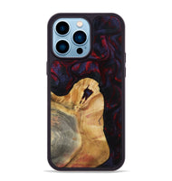 iPhone 14 Pro Max Wood Phone Case - Norris (Red, 800747)