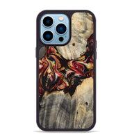 iPhone 14 Pro Max Wood Phone Case - Annie (Red, 800748)