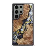 Galaxy S24 Ultra Wood Phone Case - Yousef (Black & White, 800757)