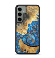 Galaxy S24 Plus Wood Phone Case - Tasha (Teal & Gold, 800772)