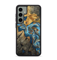 Galaxy S24 Plus Wood Phone Case - Sherlyn (Teal & Gold, 800774)