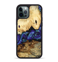 iPhone 12 Pro Max Wood Phone Case - West (Purple, 800775)