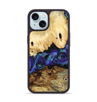 iPhone 15 Wood Phone Case - West (Purple, 800775)