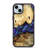 iPhone 15 Plus Wood Phone Case - West (Purple, 800775)