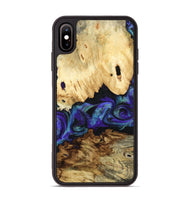 iPhone Xs Max Wood Phone Case - West (Purple, 800775)