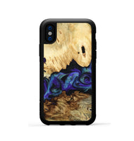 iPhone Xs Wood Phone Case - West (Purple, 800775)