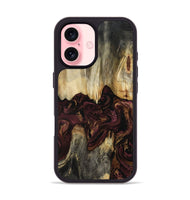 iPhone 16 Wood Phone Case - Madie (Red, 800777)