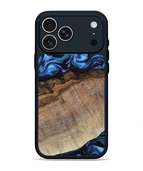iPhone 17 Pro Max Wood Phone Case - Abel (Blue, 800803)