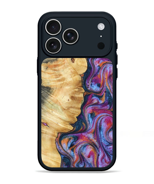 iPhone 17 Pro Max Wood Phone Case - Marisol (Blue, 800807)