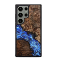 Galaxy S24 Ultra Wood Phone Case - Johnie (Blue, 800809)