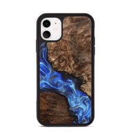 iPhone 11 Wood Phone Case - Johnie (Blue, 800809)
