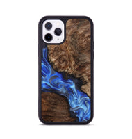 iPhone 11 Pro Wood Phone Case - Johnie (Blue, 800809)