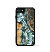 iPhone SE Wood Phone Case - Pablo (Green, 800812)