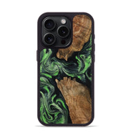 iPhone 15 Pro Wood Phone Case - Andre (Green, 800815)