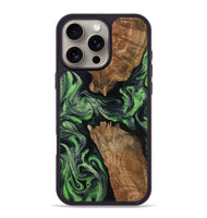 iPhone 16 Pro Max Wood Phone Case - Andre (Green, 800815)