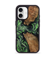 iPhone 17 Wood Phone Case - Andre (Green, 800815)