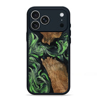 iPhone 17 Pro Max Wood Phone Case - Andre (Green, 800815)