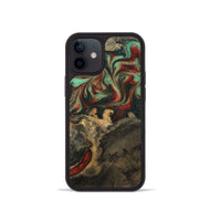 iPhone 12 mini Wood Phone Case - Daron (Green, 800816)