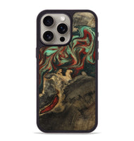 iPhone 15 Pro Max Wood Phone Case - Daron (Green, 800816)