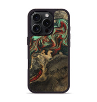 iPhone 16 Pro Wood Phone Case - Daron (Green, 800816)