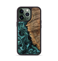 iPhone 13 Pro Wood Phone Case - Aspyn (Green, 800817)