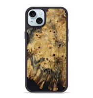 iPhone 15 Plus Wood Phone Case - David (Wood Burl, 800824)