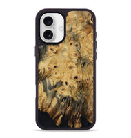 iPhone 16 Plus Wood Phone Case - David (Wood Burl, 800824)