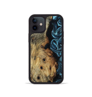 iPhone 12 mini Wood Phone Case - Daryl (Blue, 800825)
