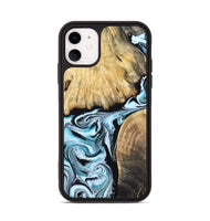 iPhone 11 Wood Phone Case - Rick (Blue, 800826)
