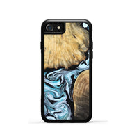 iPhone SE Wood Phone Case - Rick (Blue, 800826)