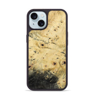 iPhone 15 Wood Phone Case - Kristin (Wood Burl, 800845)