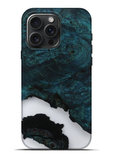 iPhone 16 Pro Max Wood Live Edge Phone Case - Rowan (Clear, 800899)