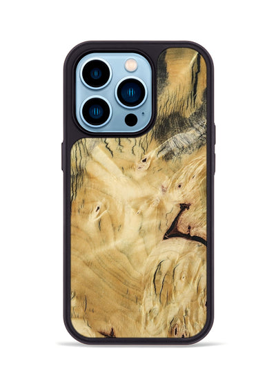 iPhone 14 Pro Wood Phone Case - Shavon (Wood Burl, 800906)