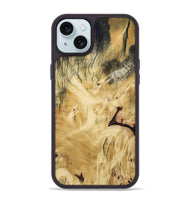 iPhone 15 Plus Wood Phone Case - Shavon (Wood Burl, 800906)