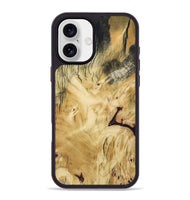 iPhone 16 Plus Wood Phone Case - Shavon (Wood Burl, 800906)