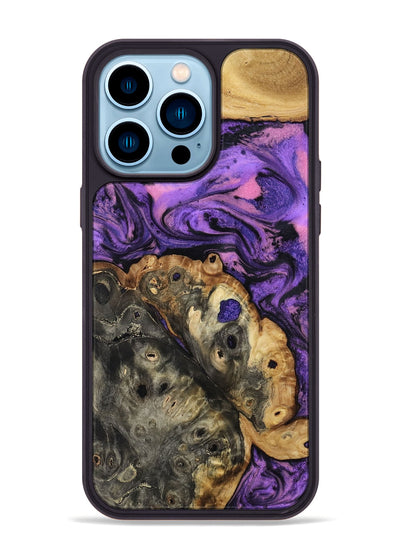 iPhone 14 Pro Max Wood Phone Case - Legacy (Purple, 800992)