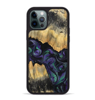 iPhone 12 Pro Max Wood Phone Case - Zaiden (Purple, 800996)