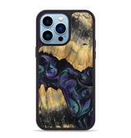 iPhone 14 Pro Max Wood Phone Case - Zaiden (Purple, 800996)